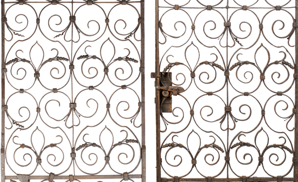 wrought iron antique gates 87i j