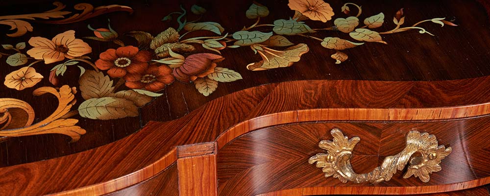 English Marquetry Bureau de Dame 53Ka 3