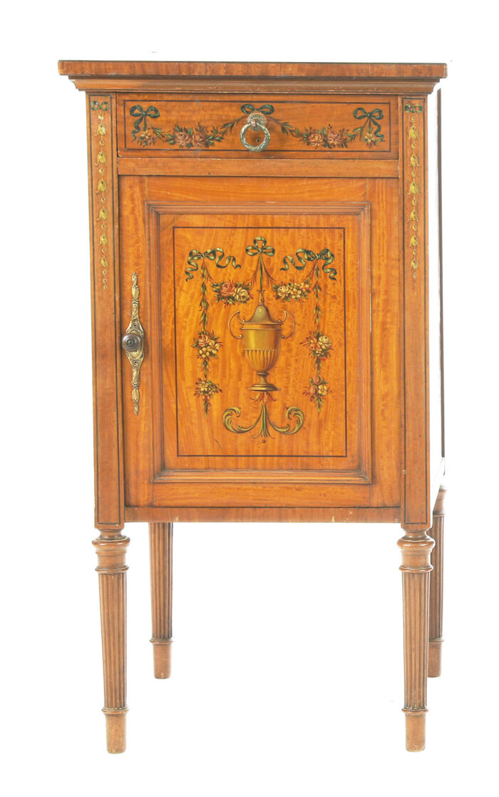 Exceptional French Hand Painted Queen Bedroom Suite - Image 3