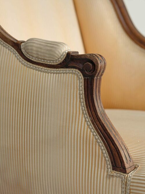 18th Century French Walnut Chaise 2315R d 1 scaled