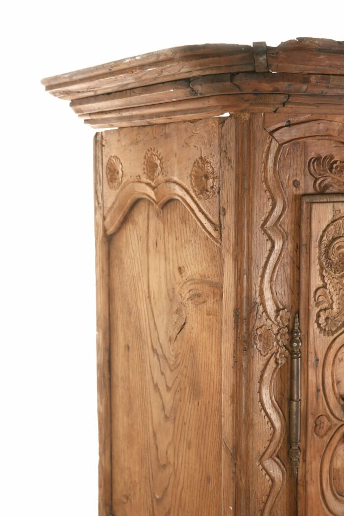 18th Century Spanish Oak Armoire - Image 7