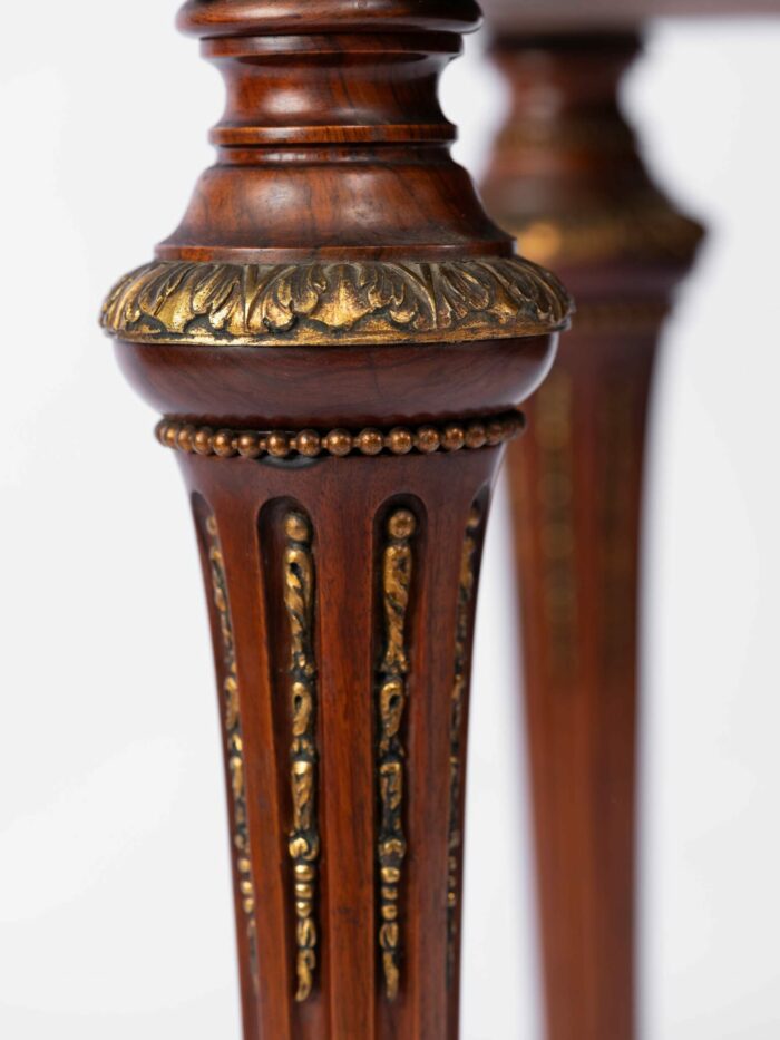 19th Century English Marquetry Card Table - Image 11