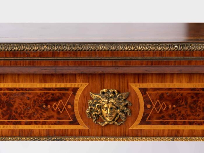19th Century English Marquetry Card Table - Image 12