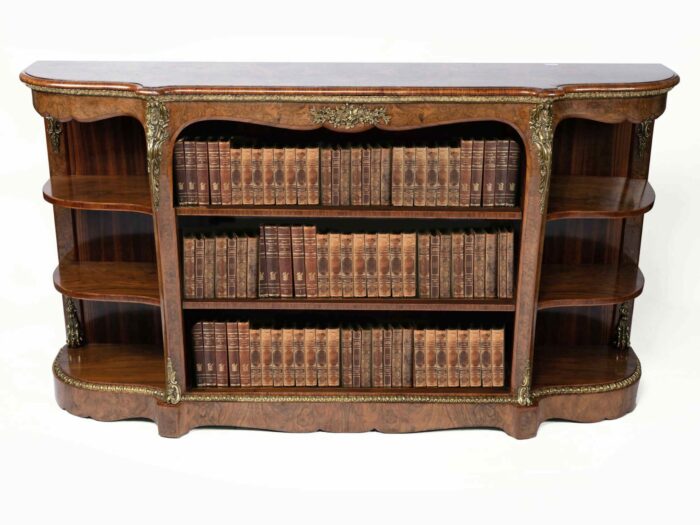 19th Century English Open Bookcase