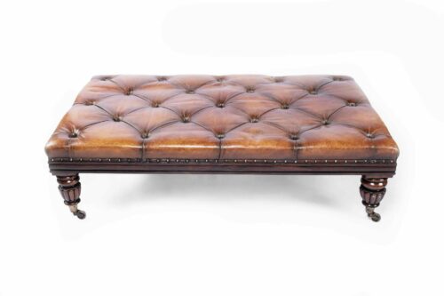 19th Century English Regency Stool Antique 1 scaled