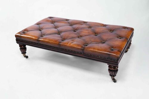19th Century English Regency Stool Antique b scaled