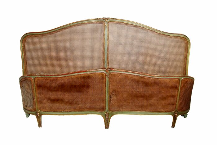 19th Century French Antique Emperor Sized Bed - Image 7