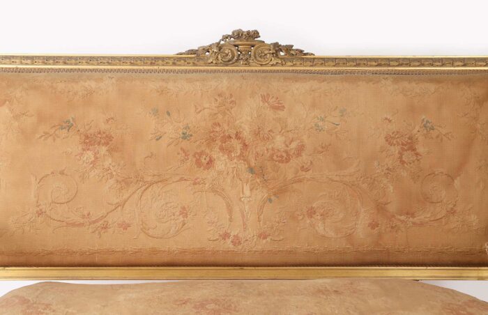 19th Century French Decorated Louis XVI Settee 21L88Pc d 1