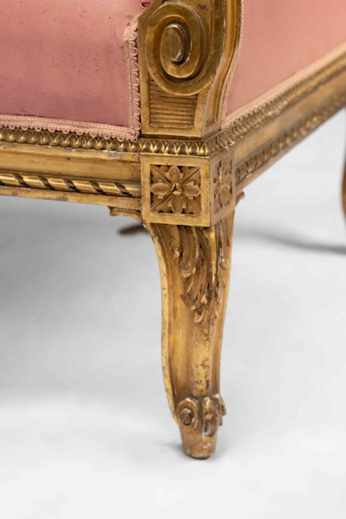 19th Century French Gilded Window Seat - Image 6
