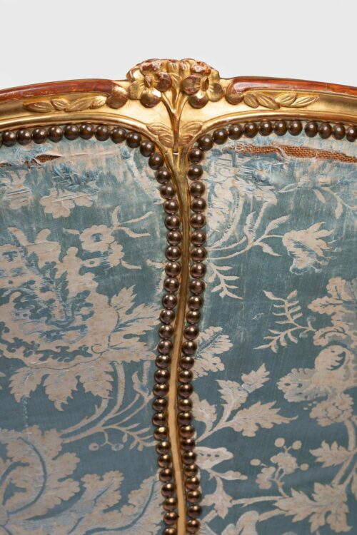 19th Century French Louis XV Chaise Longue 2348R B scaled