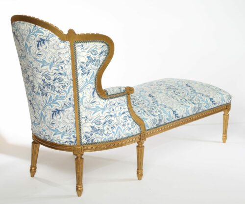 19th Century French Louis XV Chaise Longue J22W6 c scaled scaled