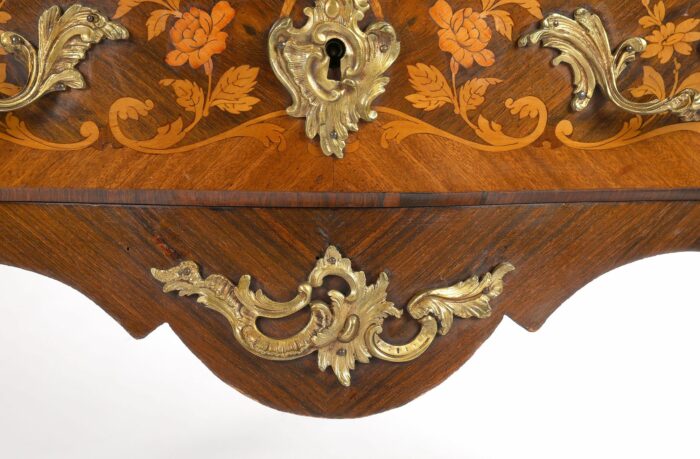 19th Century French Marquetry Commode - Image 11
