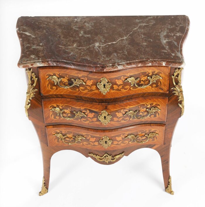 19th Century French Marquetry Commode - Image 6