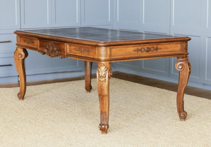 19th Century French Walnut Bureau Plat - Image 5