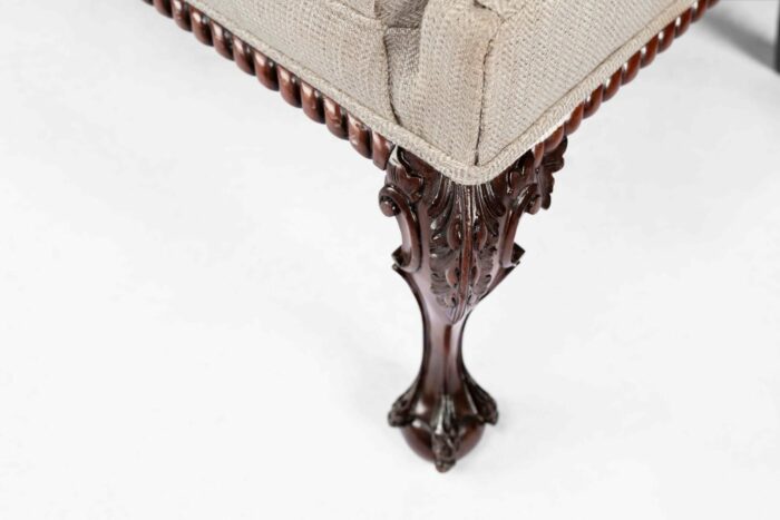 19th Century English Wing Settee - Image 6