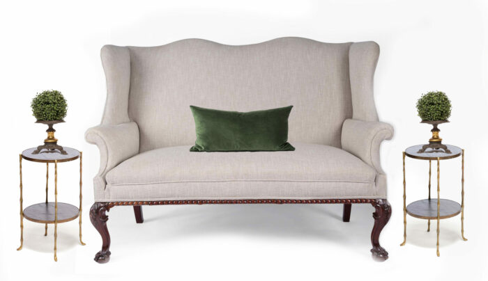 19th Century English Wing Settee