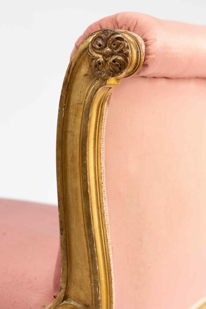 19th Century French Gilded Window Seat - Image 10