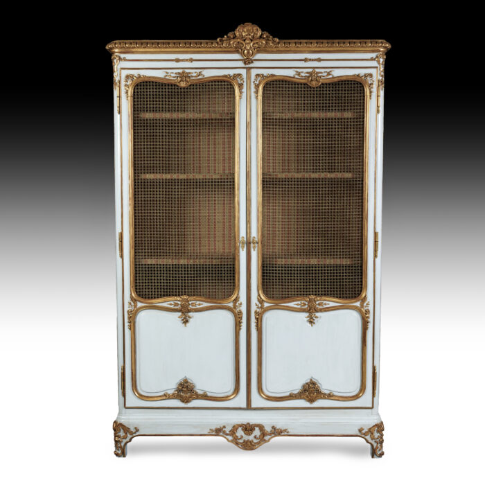 Early 18th Century French Parcel Gilt Armoire