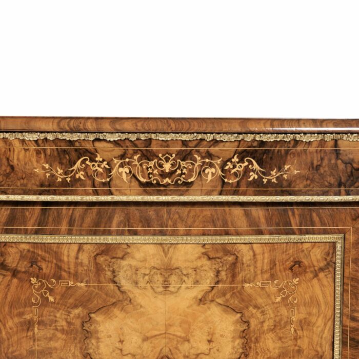 19th Century Antique English Walnut Side Cabinet - Image 2