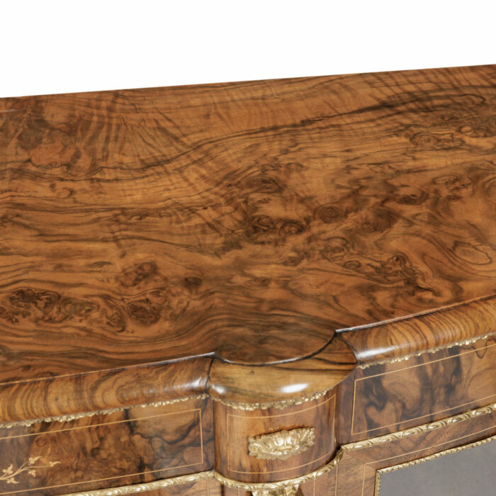 19th Century Antique English Walnut Side Cabinet - Image 8