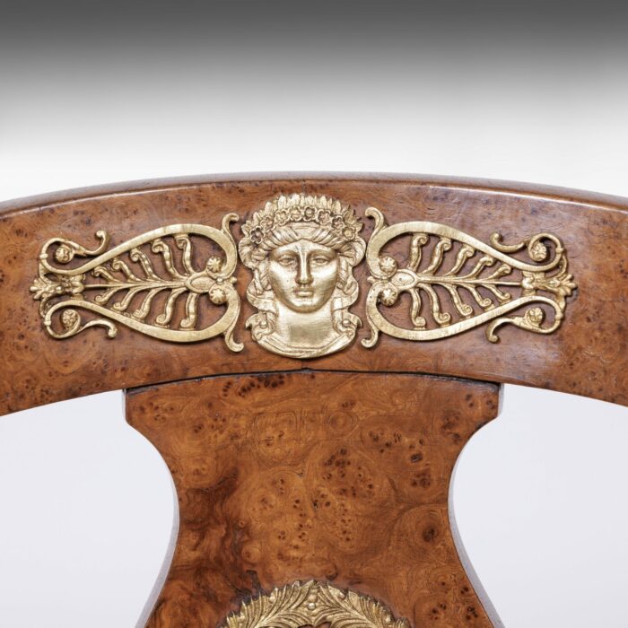 19th Century French Empire Desk Chair - Image 4