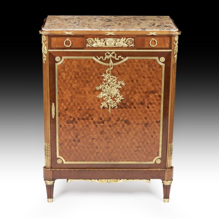 Exceptional 19th Century French Parquetry Side Cabinet - Image 7