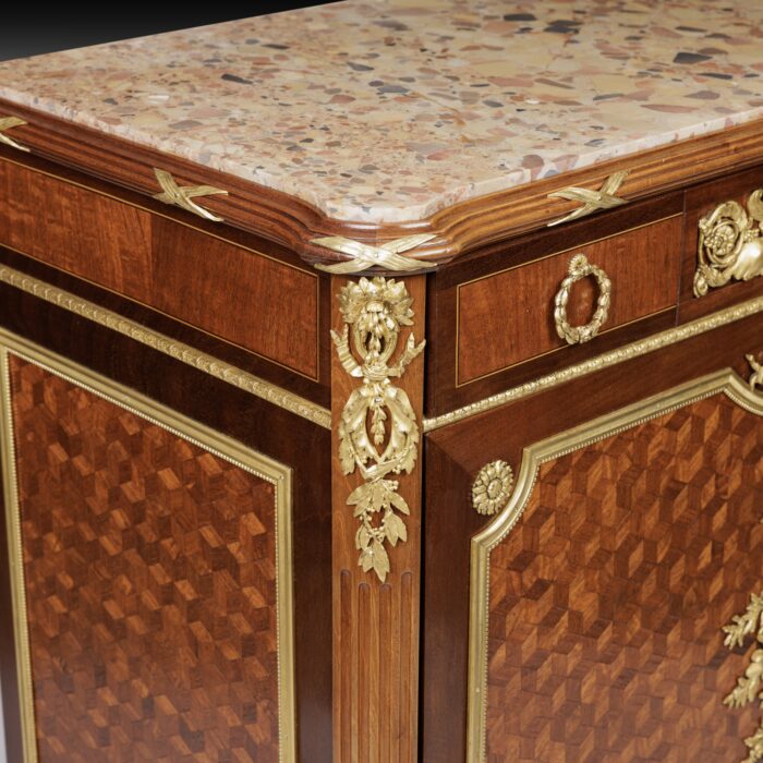 Exceptional 19th Century French Parquetry Side Cabinet - Image 13