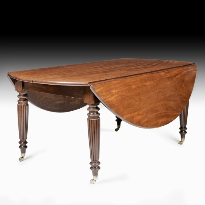 19th Century English Dropside Extension Dining - Image 5