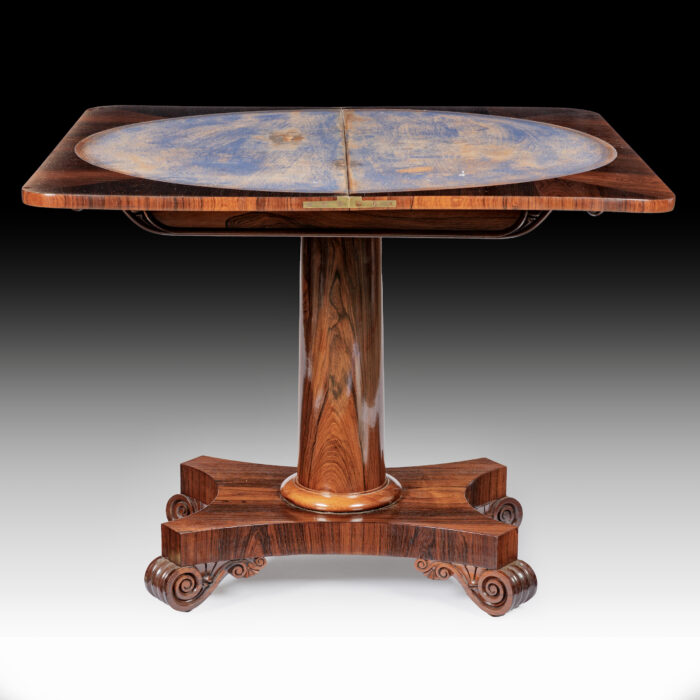 Pair 19th Century English William IV Card Tables - Image 3