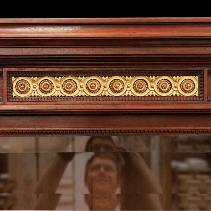 19th Century French Louis XVI Break-Front Bookcase - Image 2