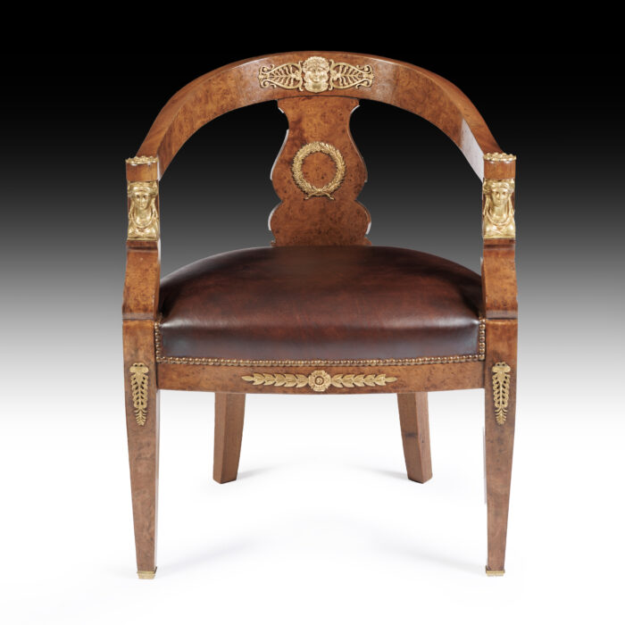 19th Century French Empire Desk Chair