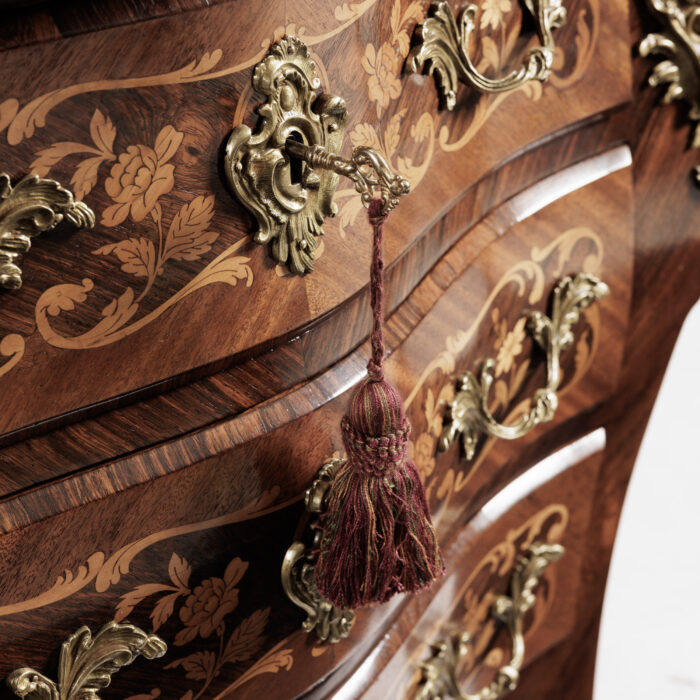 19th Century French Marquetry Commode - Image 10