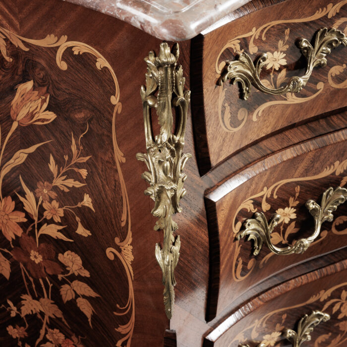 19th Century French Marquetry Commode - Image 6