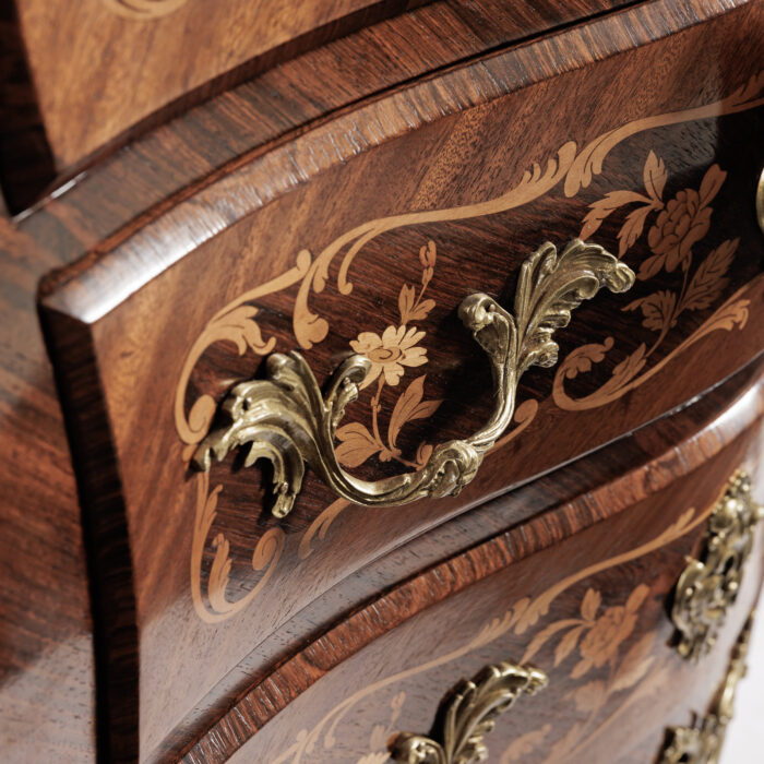 19th Century French Marquetry Commode - Image 8