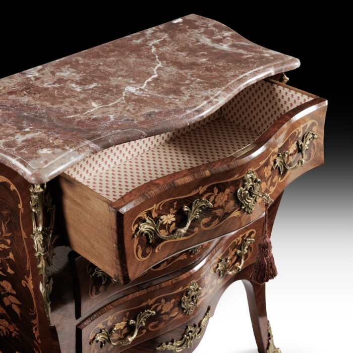 19th Century French Marquetry Commode - Image 9