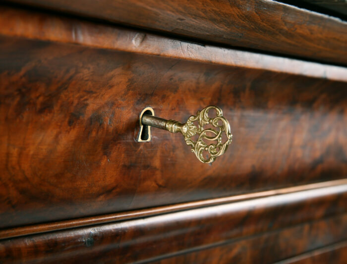 19th Century French Burr Walnut Commode - Image 3