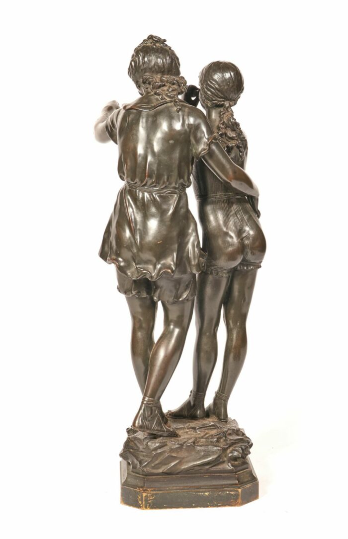 Antique Bronze Charles Georges Ferville Suan - Image 6