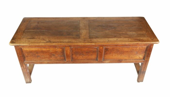 Antique Elm Side Table - Image 3