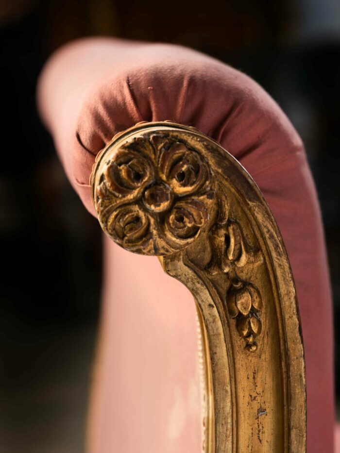 19th Century French Gilded Window Seat - Image 9
