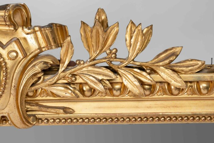 Large  French Gilt-Wood Mirror - Image 2