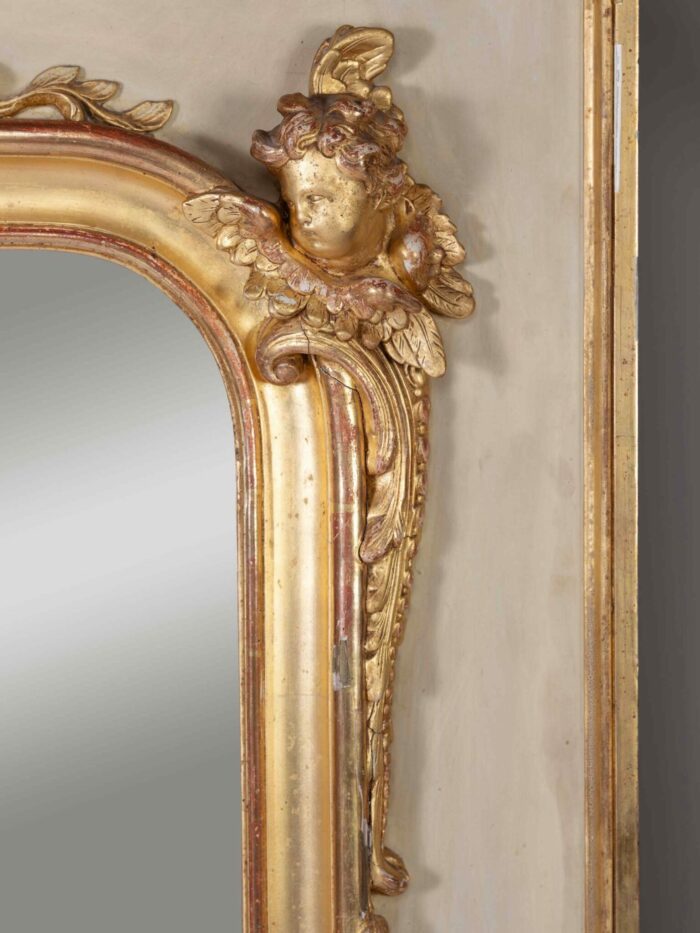 19th Century French Antique Trumeau - Image 4