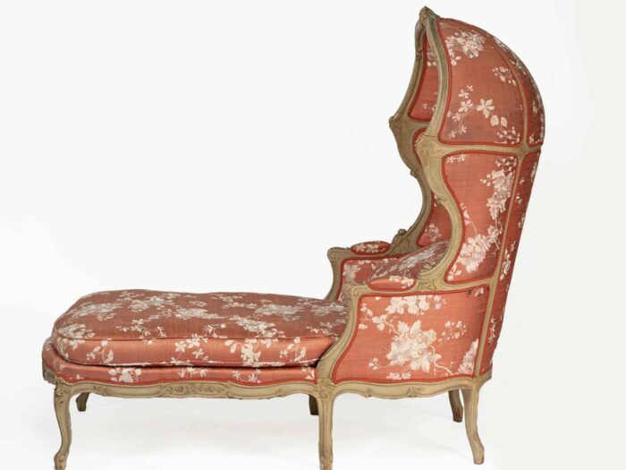 19th century French Louis XV Porters Chaise - Image 5