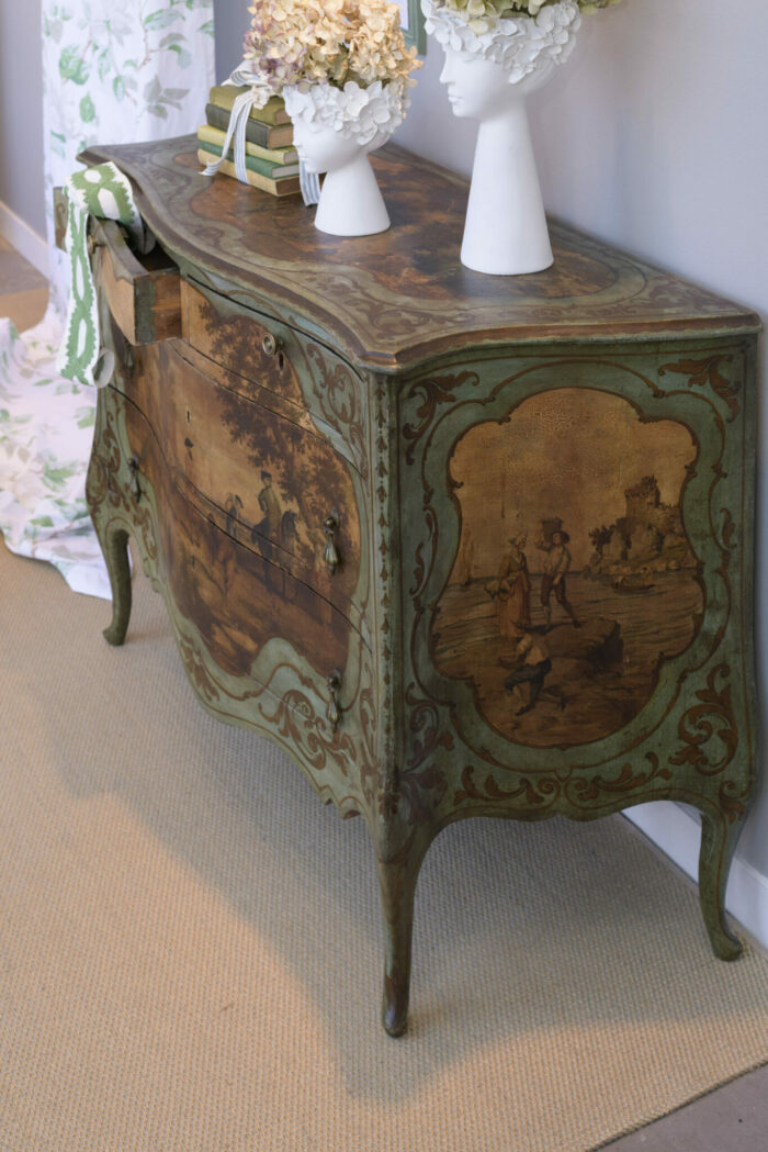 Rare 19th Century Italian Antique Decorated Commode - Image 10