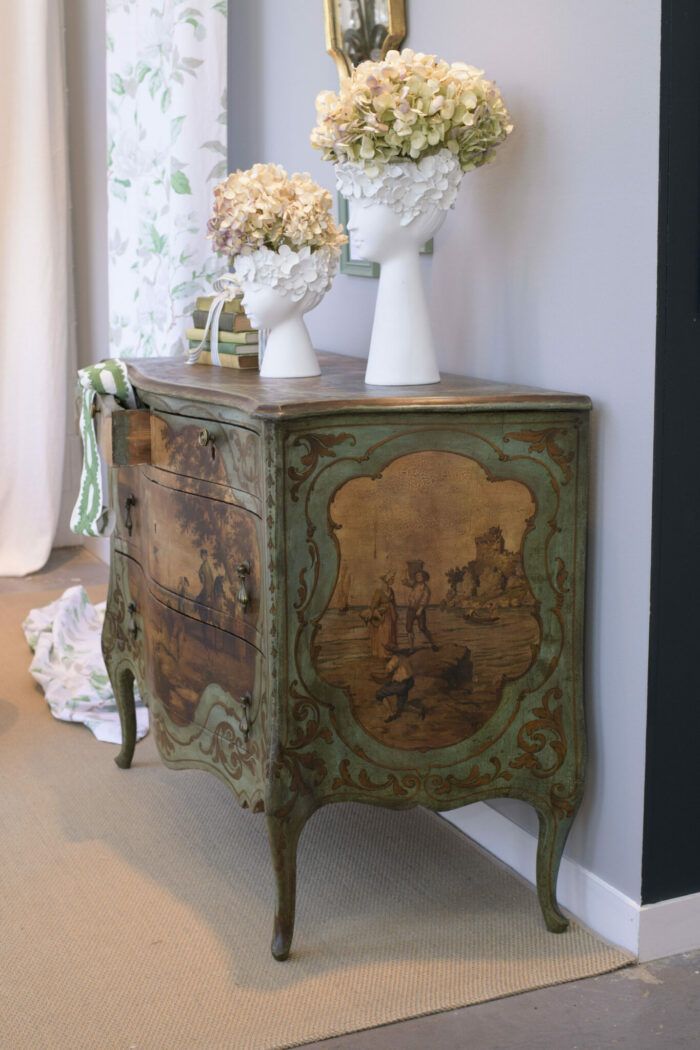 Rare 19th Century Italian Antique Decorated Commode - Image 4