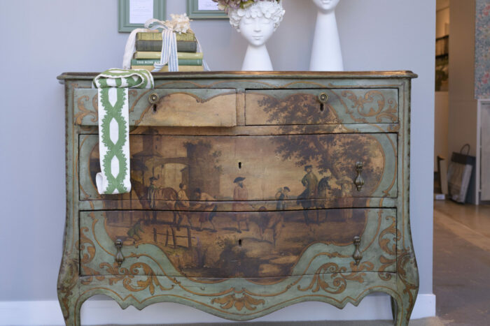 Rare 19th Century Italian Antique Decorated Commode - Image 9