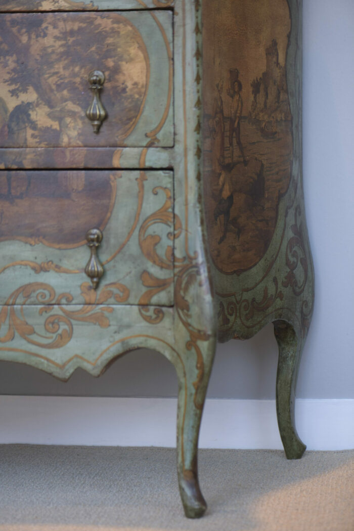 Rare 19th Century Italian Antique Decorated Commode - Image 6