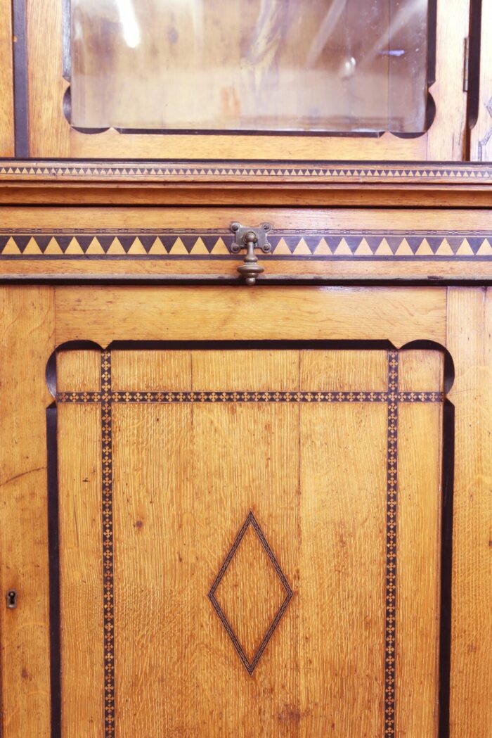 English Arts & Crafts Bookcase - Image 3