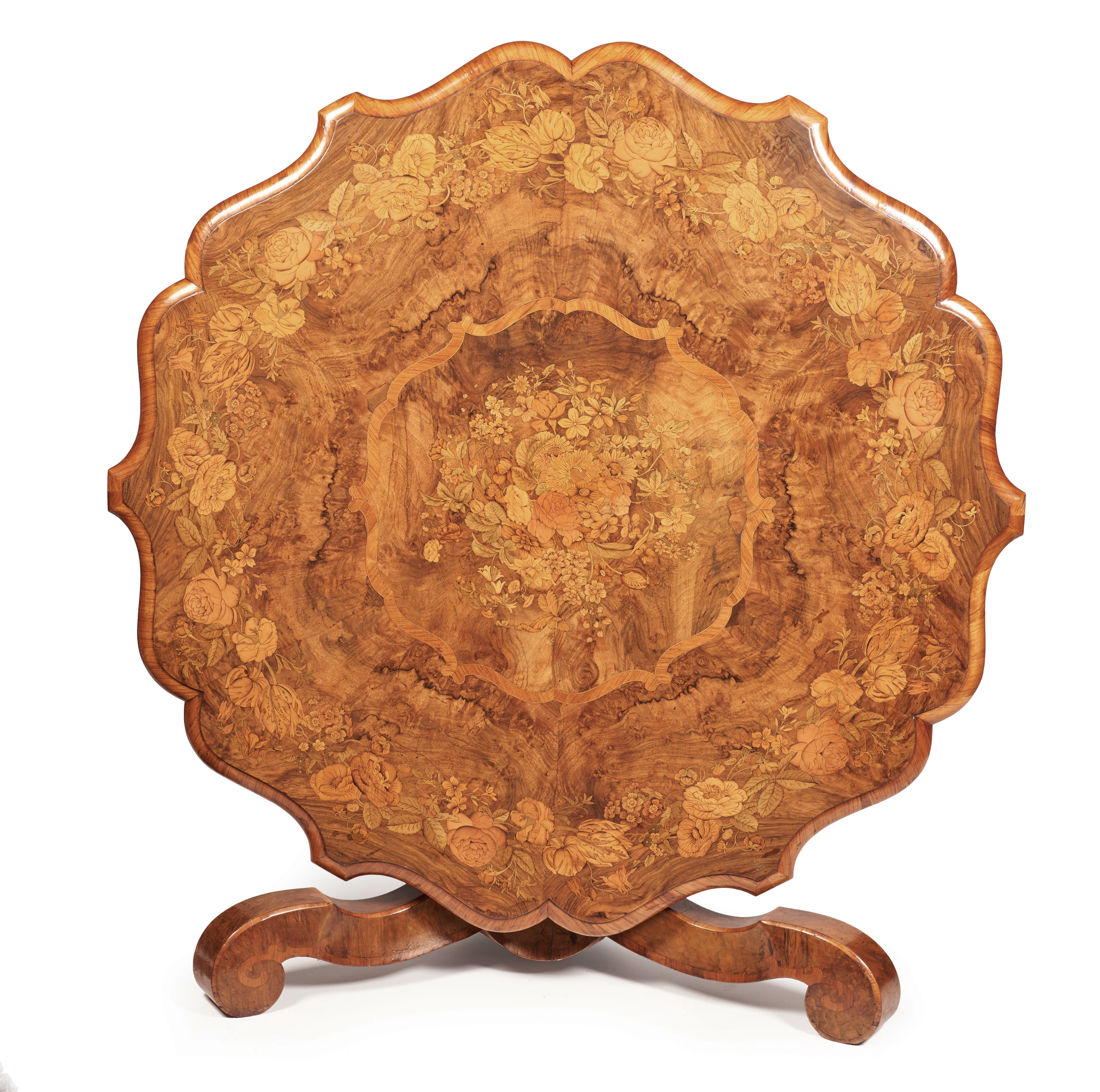 Exceptional English Inlaid Walnut Centre Table 183 large-english-centre-table-antique-inlaid