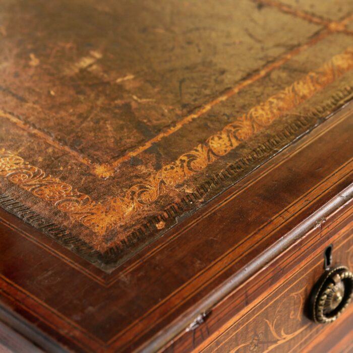 English Edwards and Roberts Sheraton Revival Writing Table - Image 5