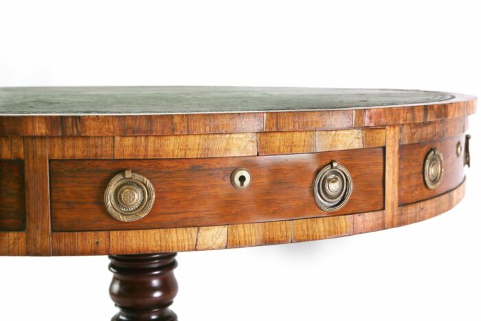 English Georgian Drum Table - Image 2